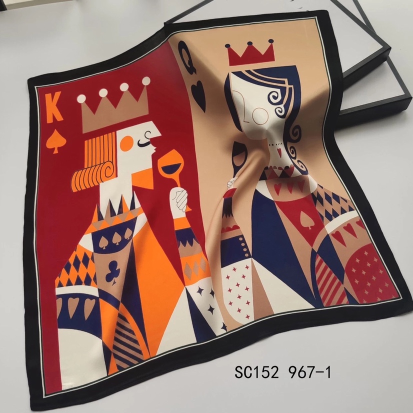 2020 Europe And The United States Spring New Female Imitation Silk Square, Mother Gift Scarf A Fashion Decoration Specification drawing