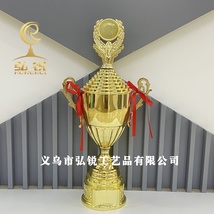 HR-X41B 金属奖杯  12*47CM公司颁奖运动竞技比赛奖品可定制logo