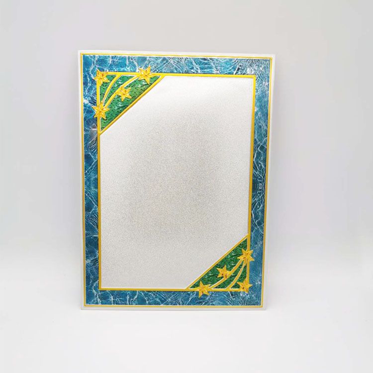 高档授权牌 木质奖牌铝片打印花框 热转印打印花框详情图1