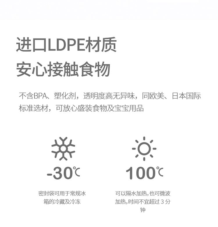 拉链式滑锁袋密实袋加厚收纳袋食品塑封袋闪封冰箱自封口袋详情图3