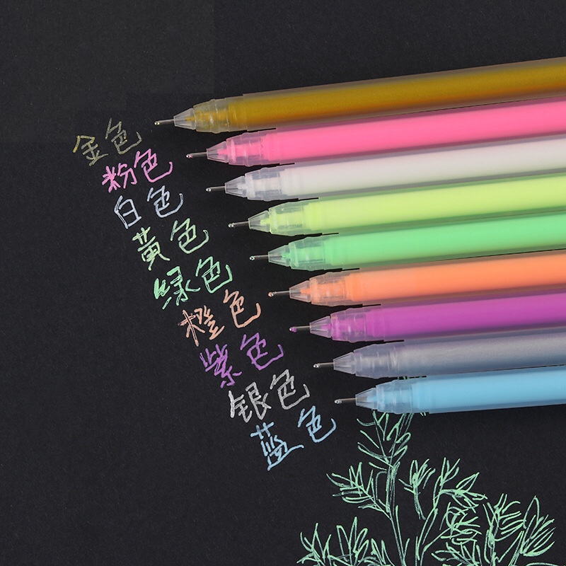 E-commerce cross-border explosive highlighter pen water chalk black card pen DIY hand pen