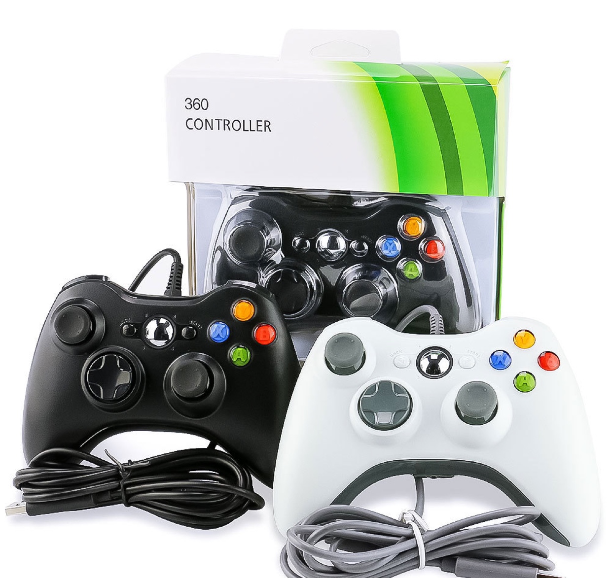 厂家直销 360有线手柄 PC电脑游戏手柄 带震动XBOX360手柄Slim