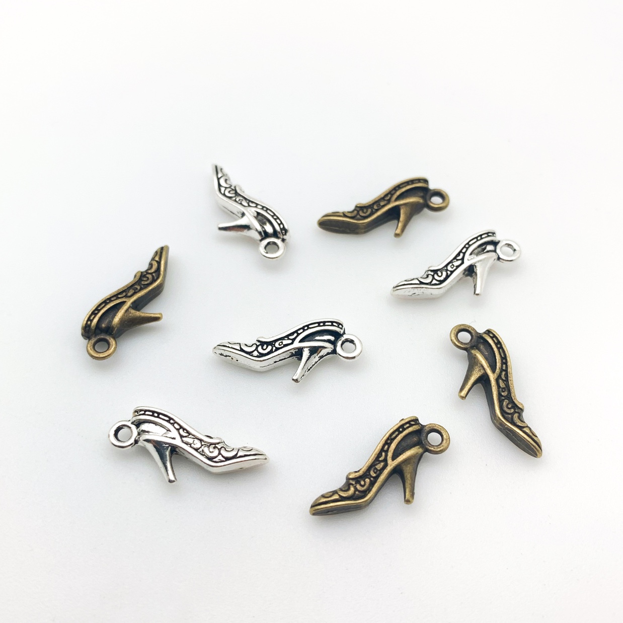 网红爆款复古高跟鞋合金饰品配件