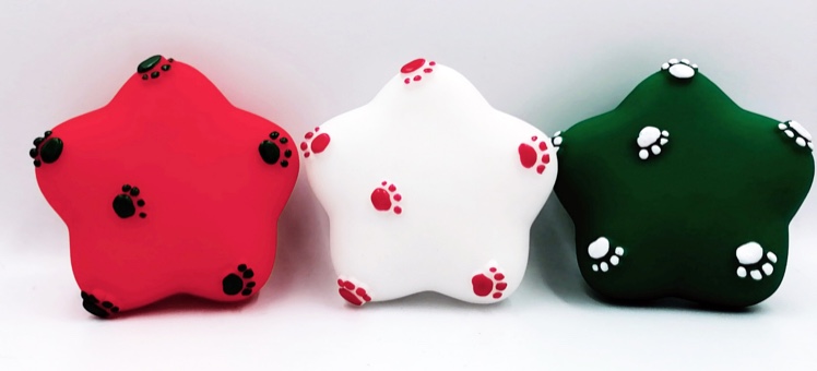 Pet footprints, star toys, dog toys