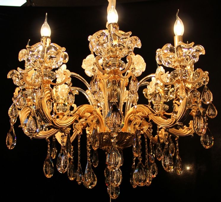 European crystal chandelier thumbnail