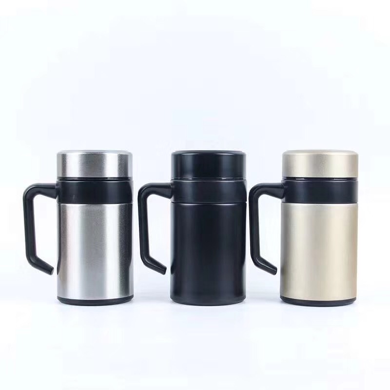 Thermos Cup Office Cup Double Vacuum Stainless Steel Thermos Cup With Handle Business Cup 500Ml Application Scenario