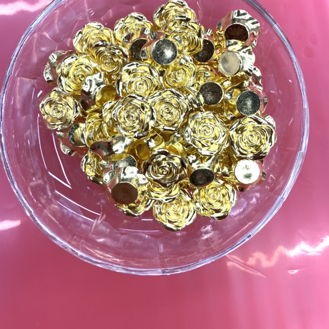 规格：12mm
颜色：仿金：真银：
每包：1000:pcs
单价：每包图