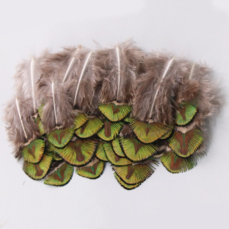 Peacock feather gold DIY accessories accessories clothing accessories Peacock gold pieces 3-8cm thumbnail