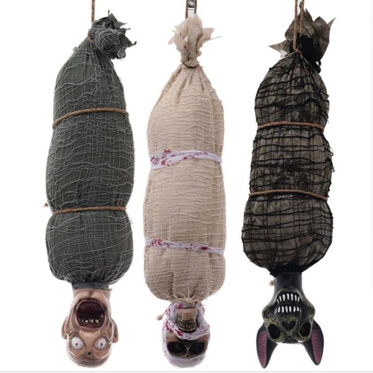 Halloween Hanging Ghost Skeleton Pendant Chamber Escape Haunted House Bar Layout Props Electric Light Funny Toys undefined