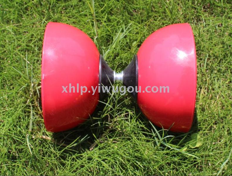 Children students adult elderly large double head diabolo bearing plastic throwing beginner diabolo fitness toy details Picture