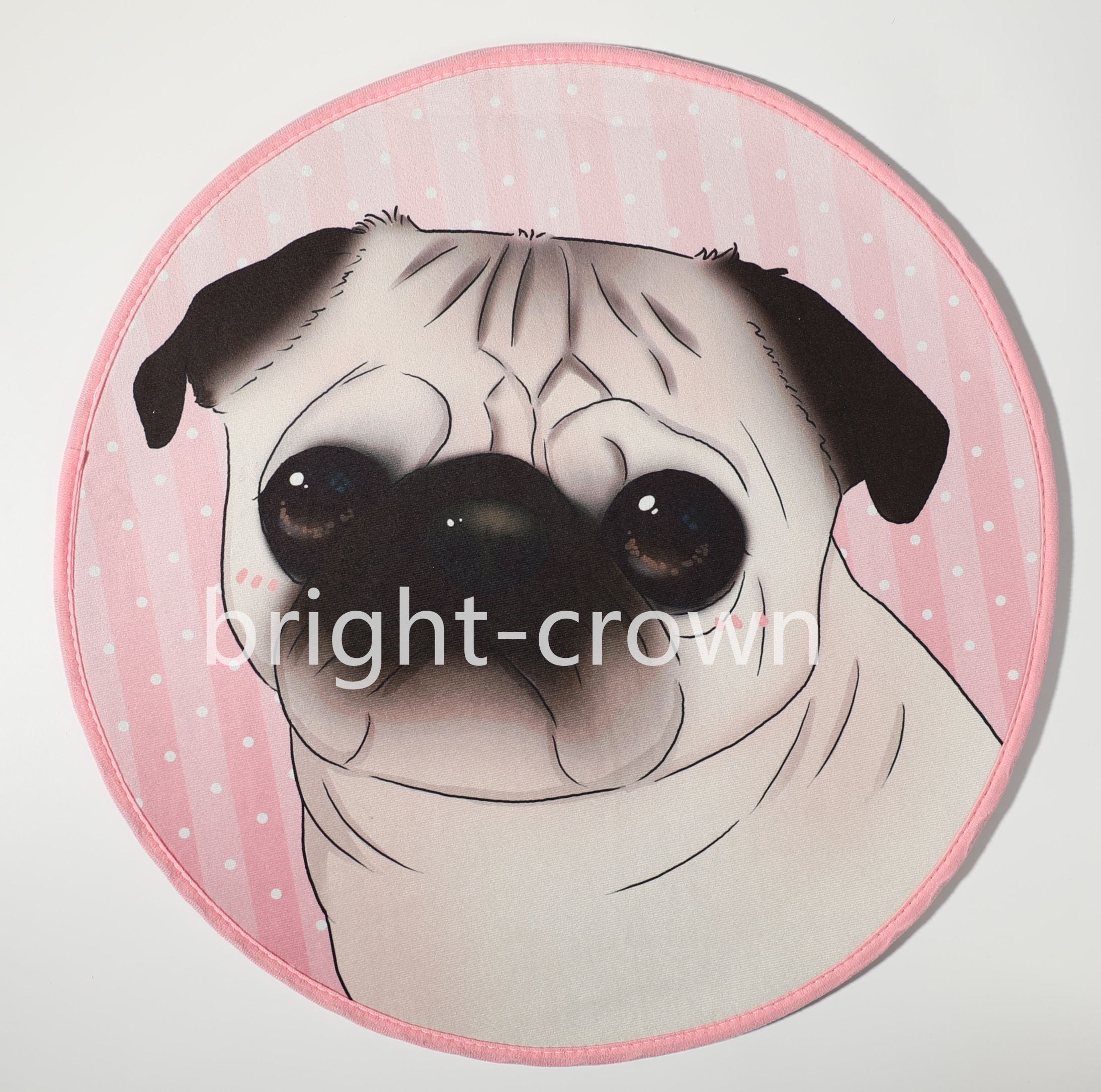 宠物垫子卡通糖果色圆形冬季狗窝垫毛毯猫咪垫子睡垫圆形厂家直销产品图