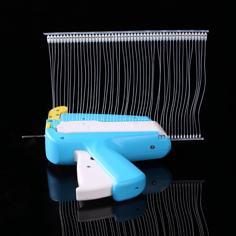 The mother-and-child buckle tag gun is a circular tag gun with a mother-and-child buckle steel needle undefined