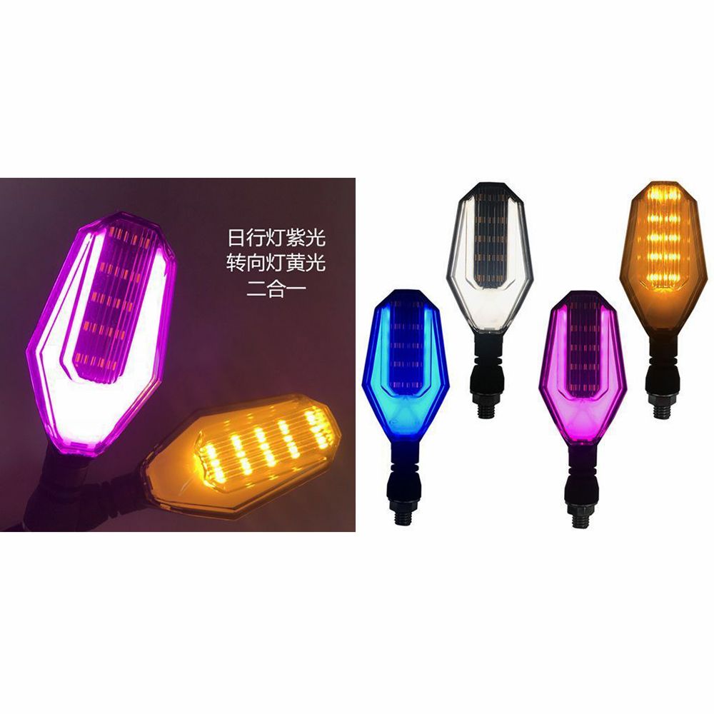 Cross-border best-selling motorcycle turn signal water flow waterproof running horse LED brake integrated light modification accessories