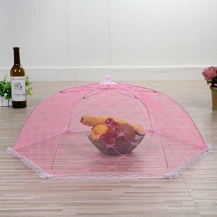 Mesh Baby Net Folding Baby Cover Printed Food Cover Dust And Fly Proof Table Cover Wholesale Baby Cover
