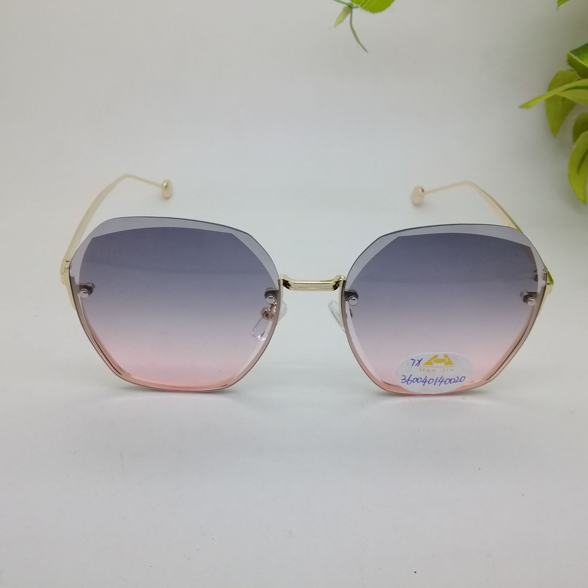 36004- New sunglasses with rimless cut edge and ocean slice in two colors thumbnail