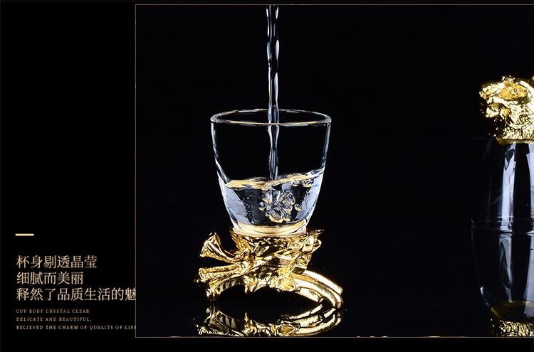 12支十二生肖白酒杯分酒器套装创意水晶小酒杯家用烈酒杯一件代详情图7