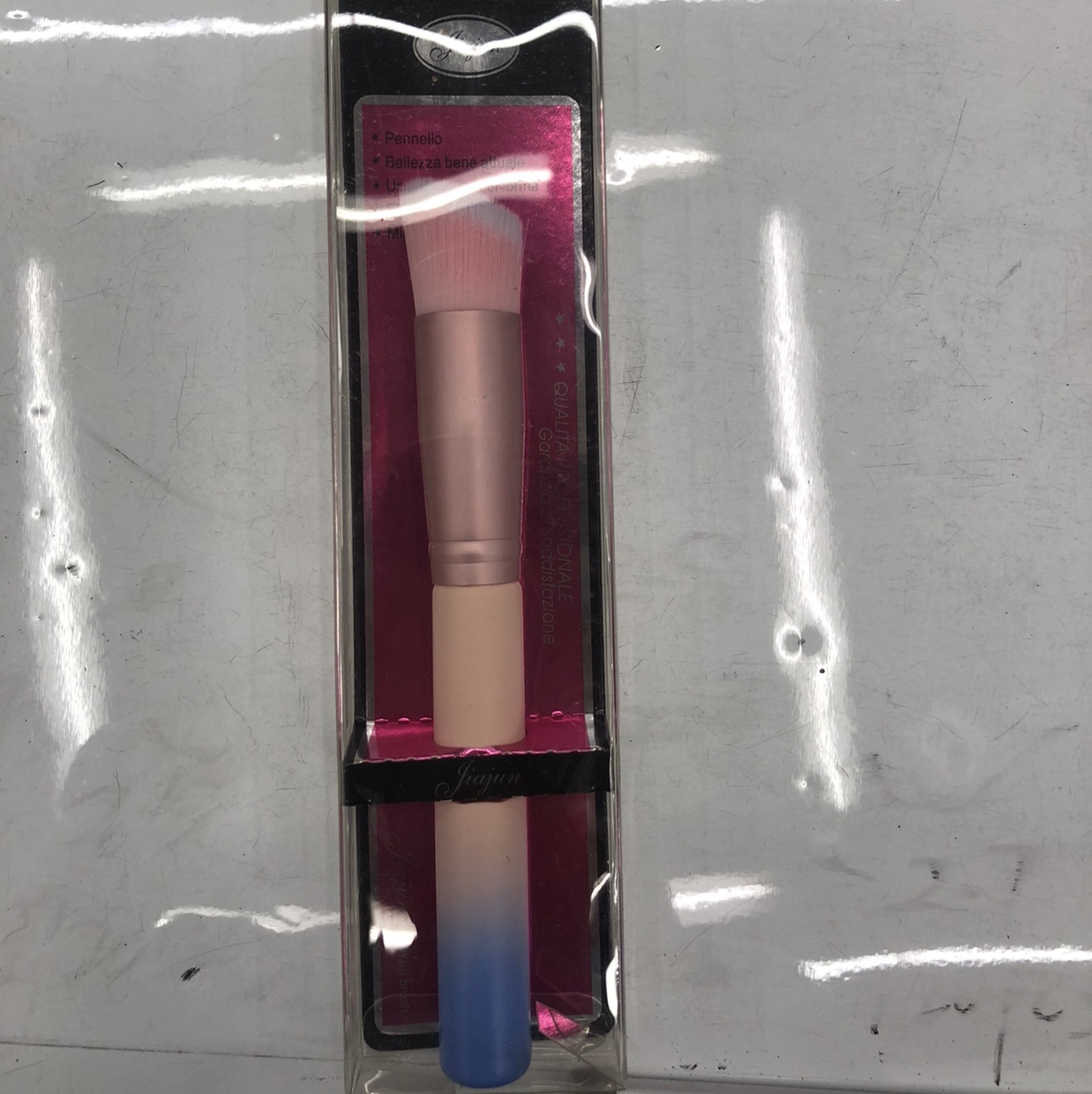 16. The spray painting pole is inclined