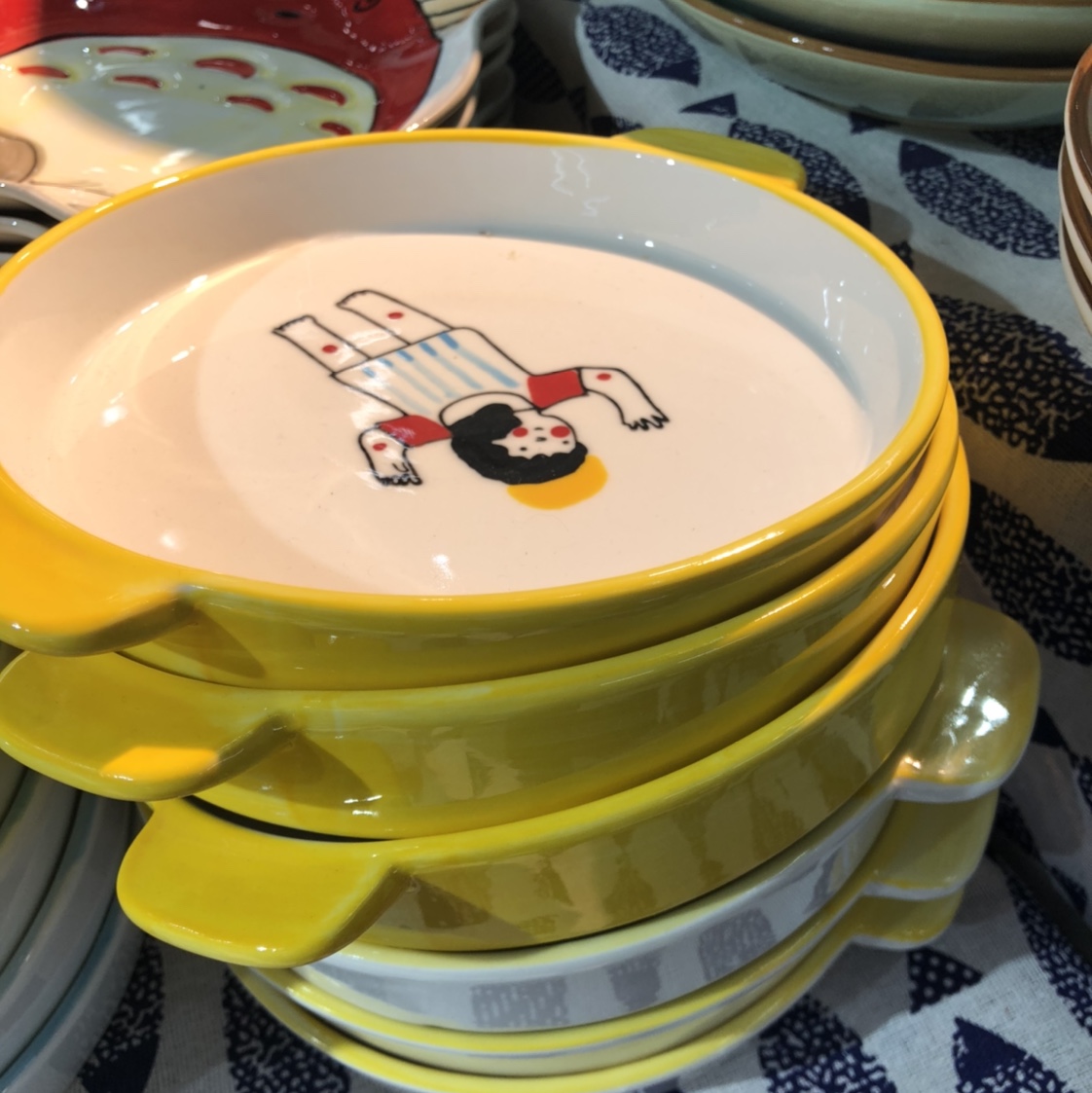 小清新陶瓷果盘色拉盘可爱风小资生活6