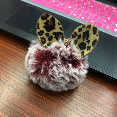 Manufacturers Direct Sale Fur Ball Leopard Ears
