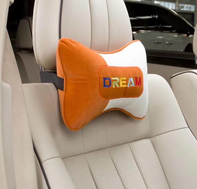 Car headrest - Super soft embroidery style Application Scenario