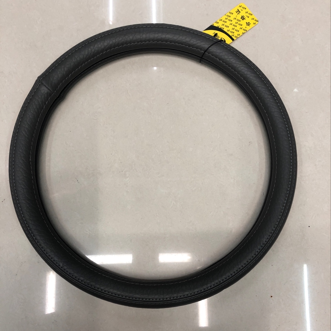 真皮皮质方向盘灰色通用