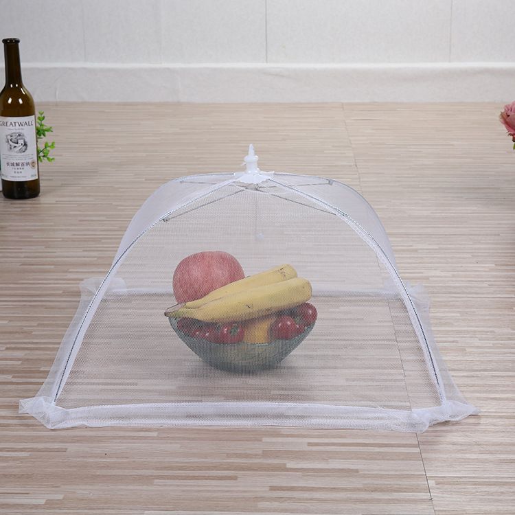 Round Flowers Lace Foldable Meal Cover Printed Food Cover Fly Proof Food Cover Table Cover