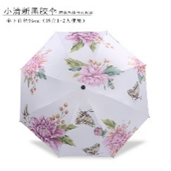 Yiwu Selection floral butterfly Dance - Rice white clear Umbrella /10160