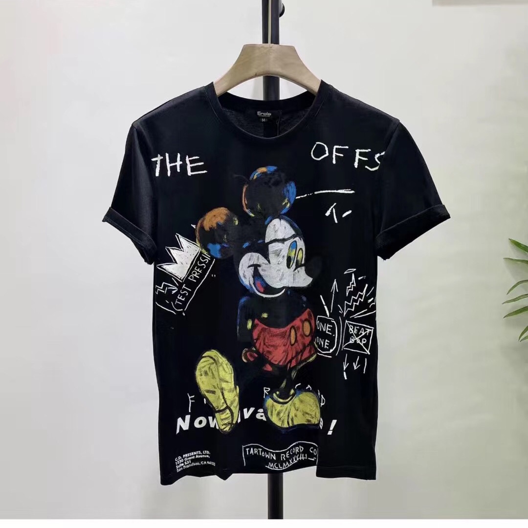 2020 Summer Korean Version Slim Fit Mickey Mouse Printed Round Neck Fashion T, Comfortable And Breathable Fabric 😎