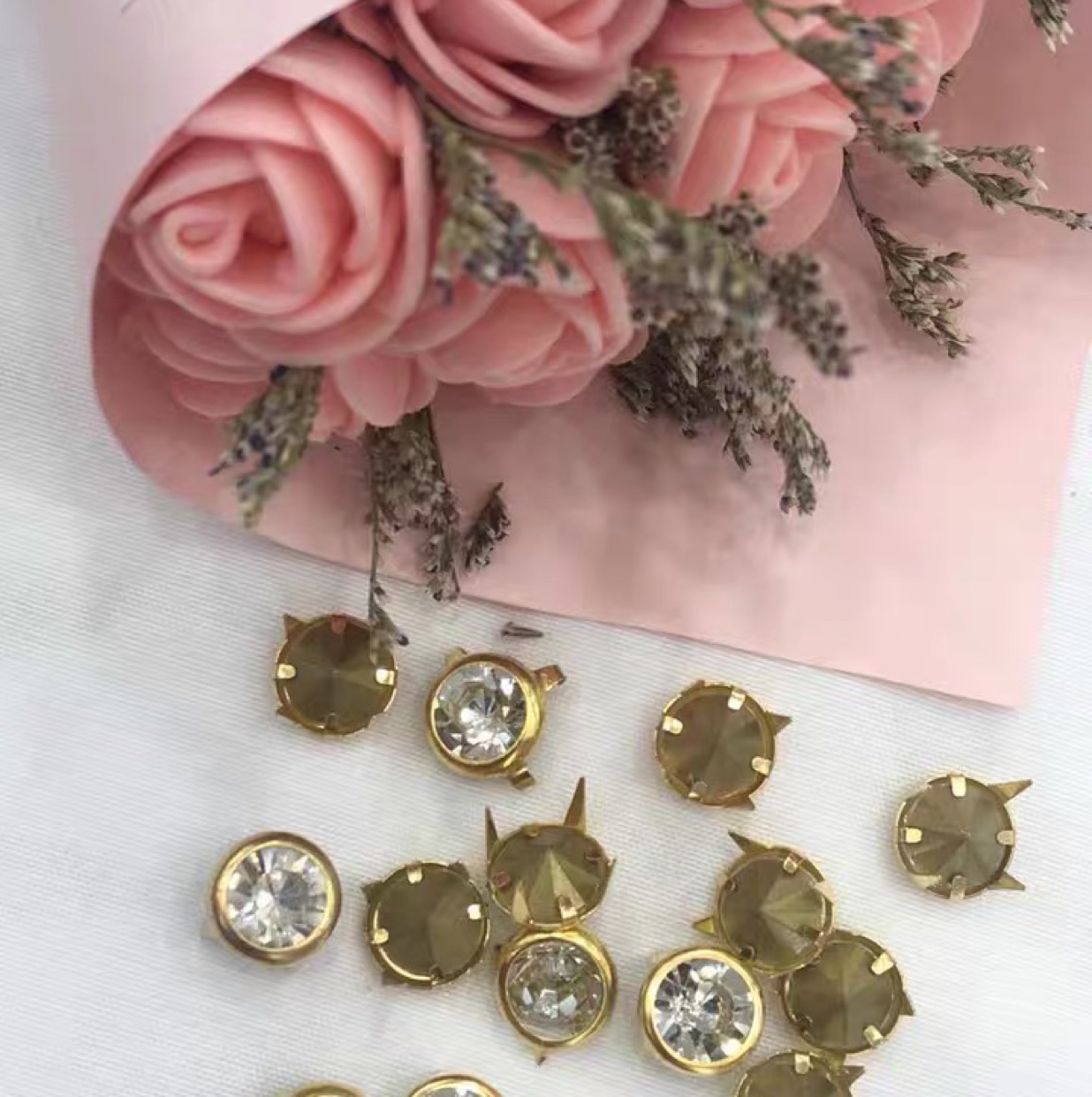 10Mm Eight-Claw Drill Four-Claw Inlaid Diamond Automatic Machine Drill Nails Clothing Shoes Bag Diy Accessories details Picture