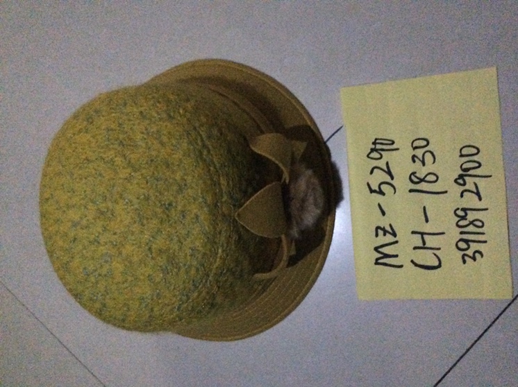 Woollen European style basin hat for ladies