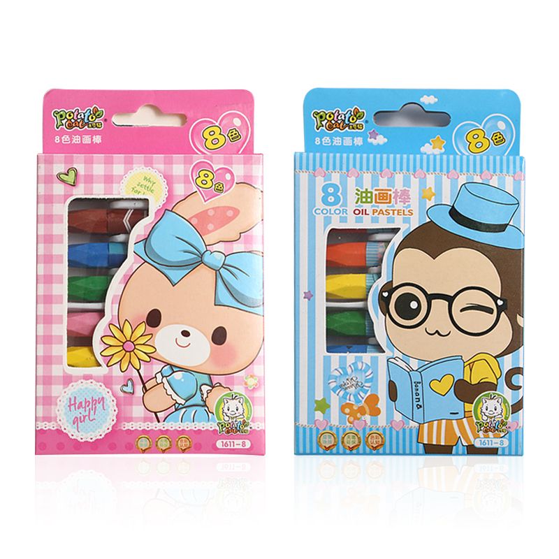 Potato Cat 8 color cloth velvet doll environmental protection children oil painting stick students paint stationery wholesale Taobao source thumbnail