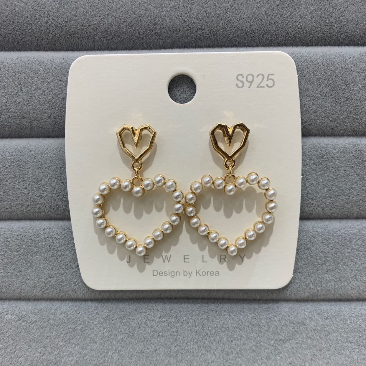 S925 Caring pearl earrings