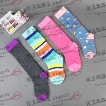 Long tube baby pile socks over the knee details Picture