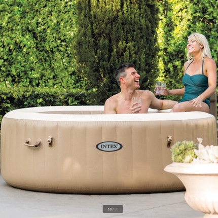 28404 Heated bubble pool