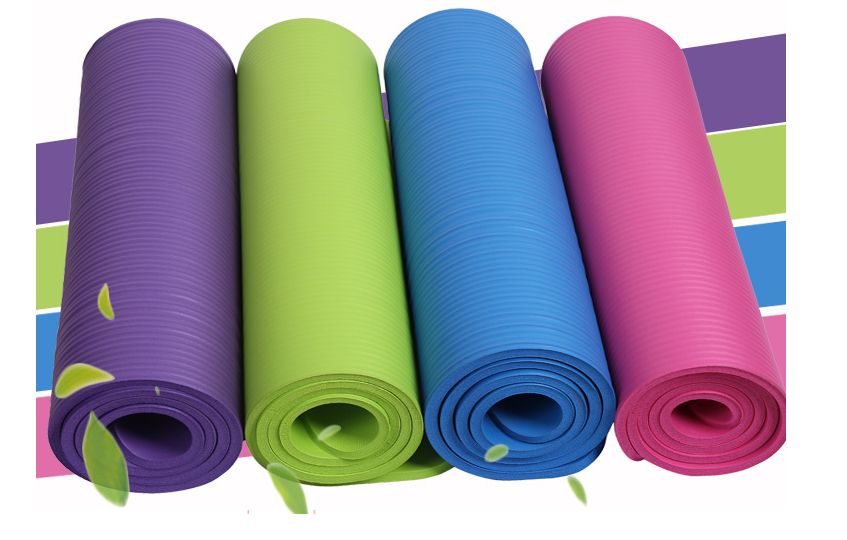 10mm thick lengthen NBR yoga mat multifunctional tasteless yoga mat wholesale sports fitness mat manufacturers direct