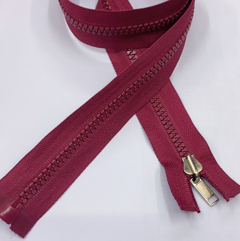 Resin no. 5 lapel open zipper thumbnail