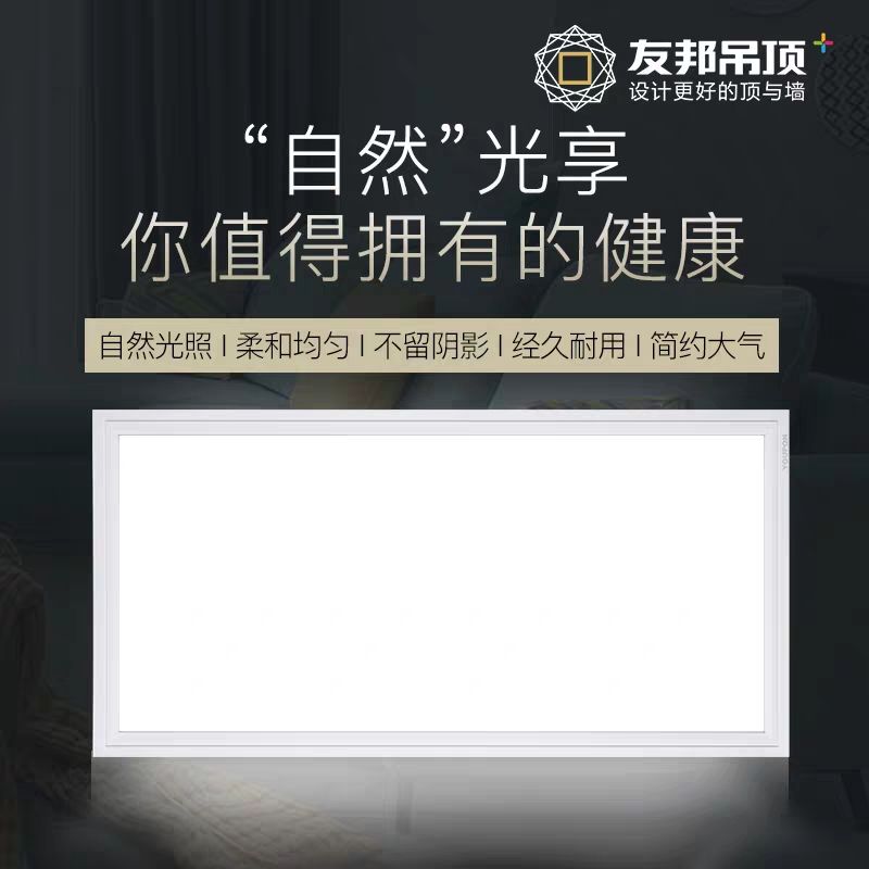友邦集成吊顶 厨房卫浴 LED灯铝扣板嵌入式平板灯300*600 ZD175