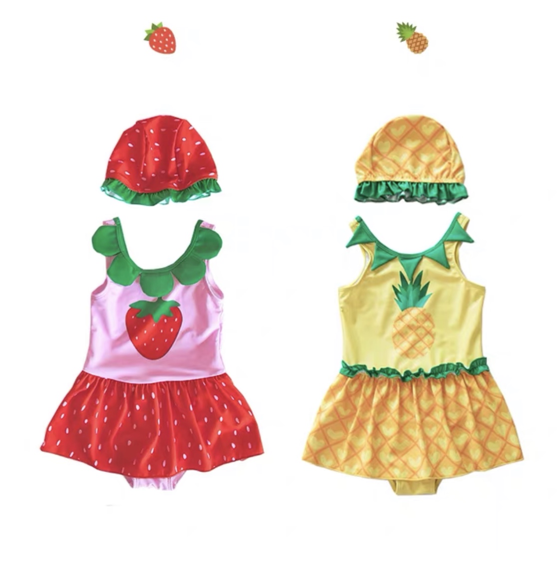 Colorful fruit bathing suit for children thumbnail