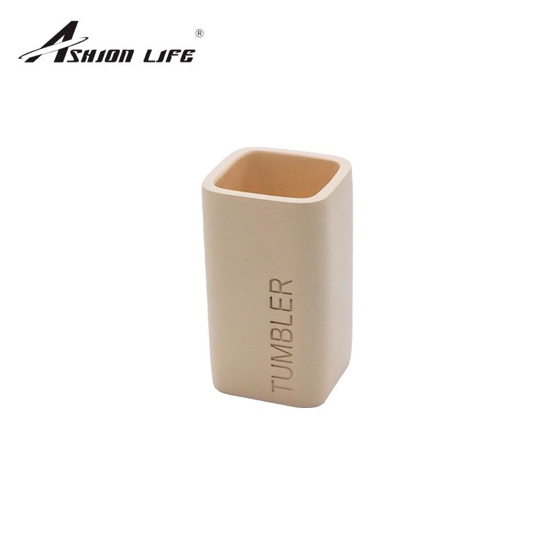 Perfume Yellow Bathroom Toiletry 4-Piece Set Bathroom Toiletries Lotion Bottle Mouthwash Cup Toothbrush Holder Soap Box Application Scenario