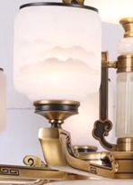 国潮系列鼎居灯饰忆江南-12+6简约风欧式美式客厅吊灯卧室书房创意灯2020新款详情3