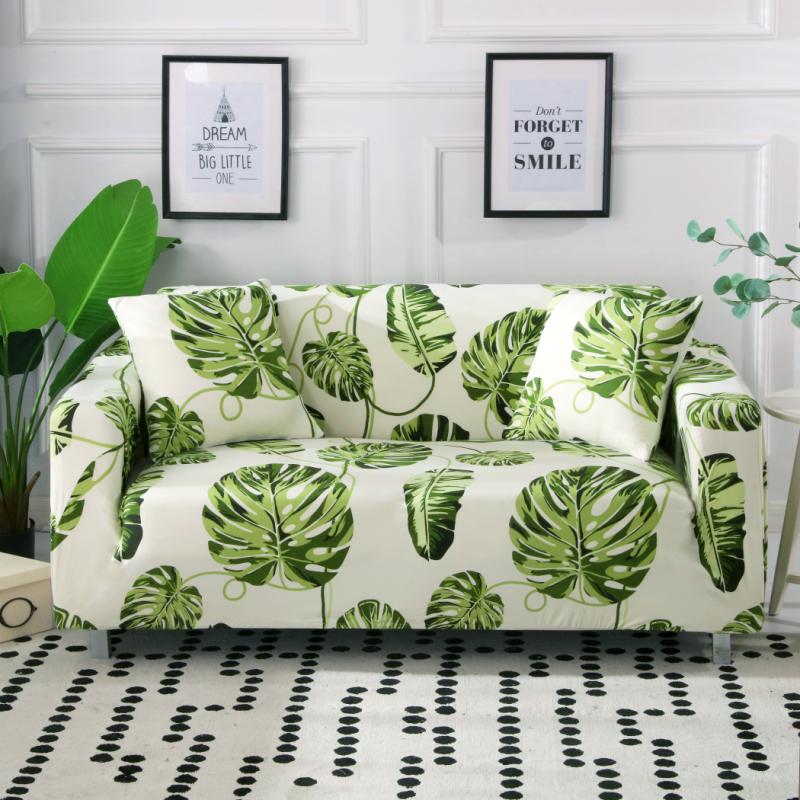 Universal Slipcover, Green Leaf