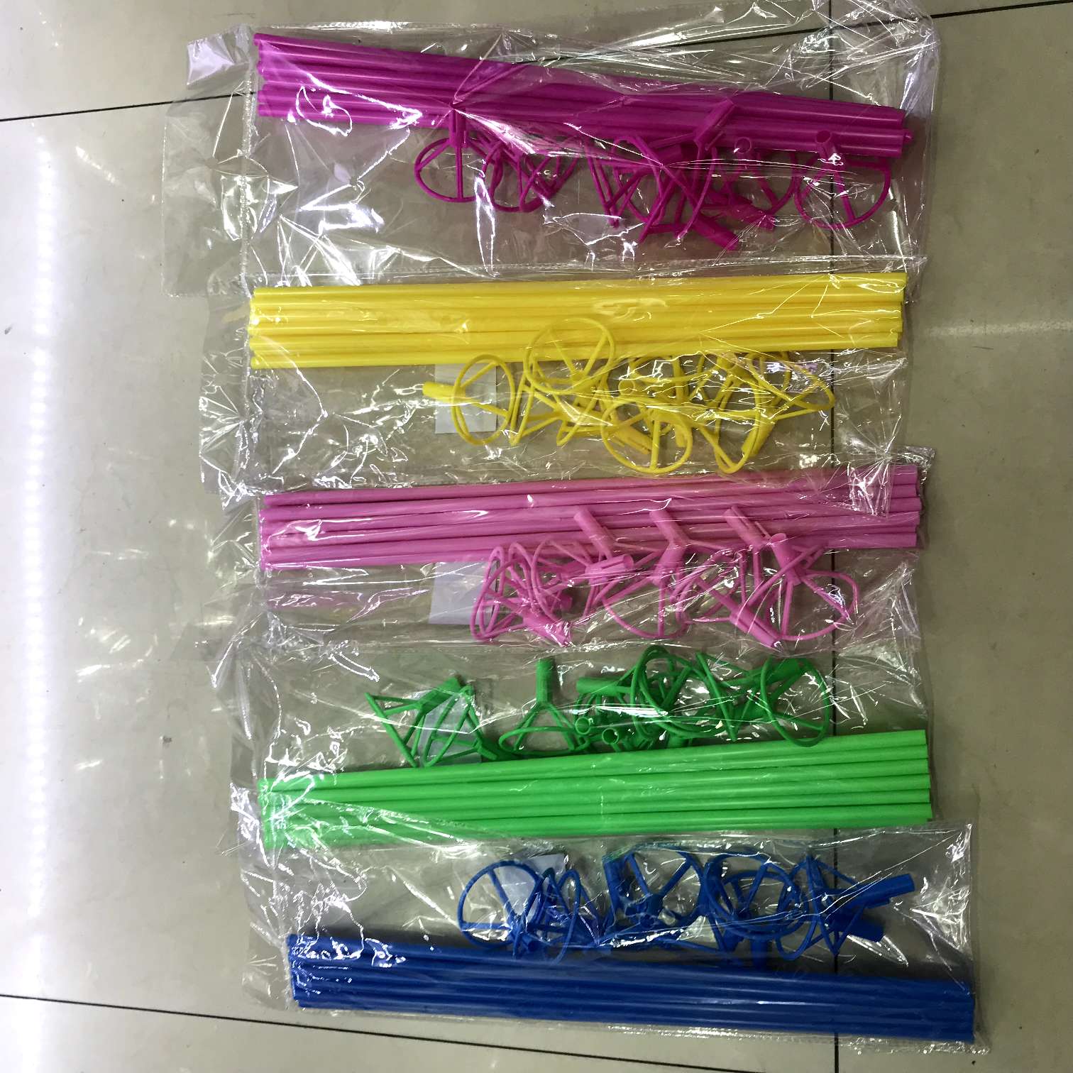 10套装50厘米铝膜气球托杆 玩具   充气玩具   其他充气玩具 国康塑管 塑料图