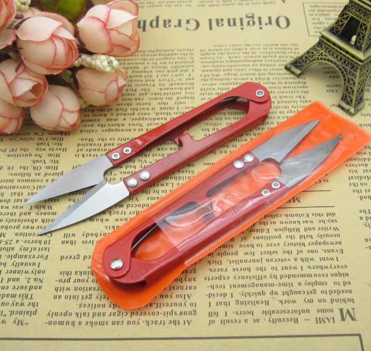 DIY工具修纱线剪刀十字绣专用剪刀剪线头便携U型小剪刀 15g