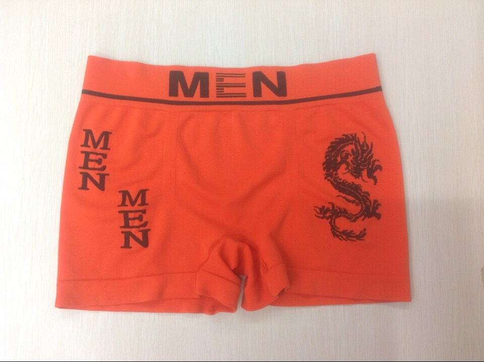 Men's Seamless Nylon Jacquard Underwear details Picture