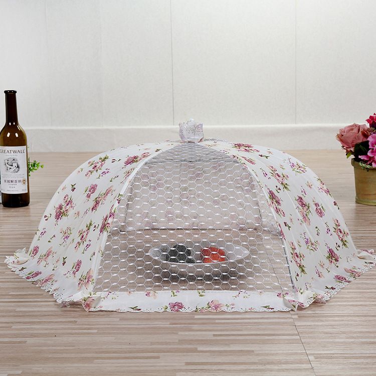High-End Foldable Cleaning Lace Dish Cover Table Food Umbrella Dish Food Bowl Cover Fly Proof Dish Cover Item Picture