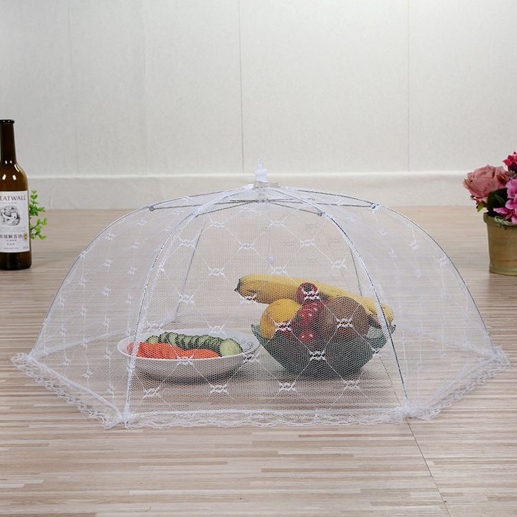 Mesh Baby Net Folding Baby Cover Printed Food Cover Dust And Fly Proof Table Cover Wholesale Baby Cover Specification drawing