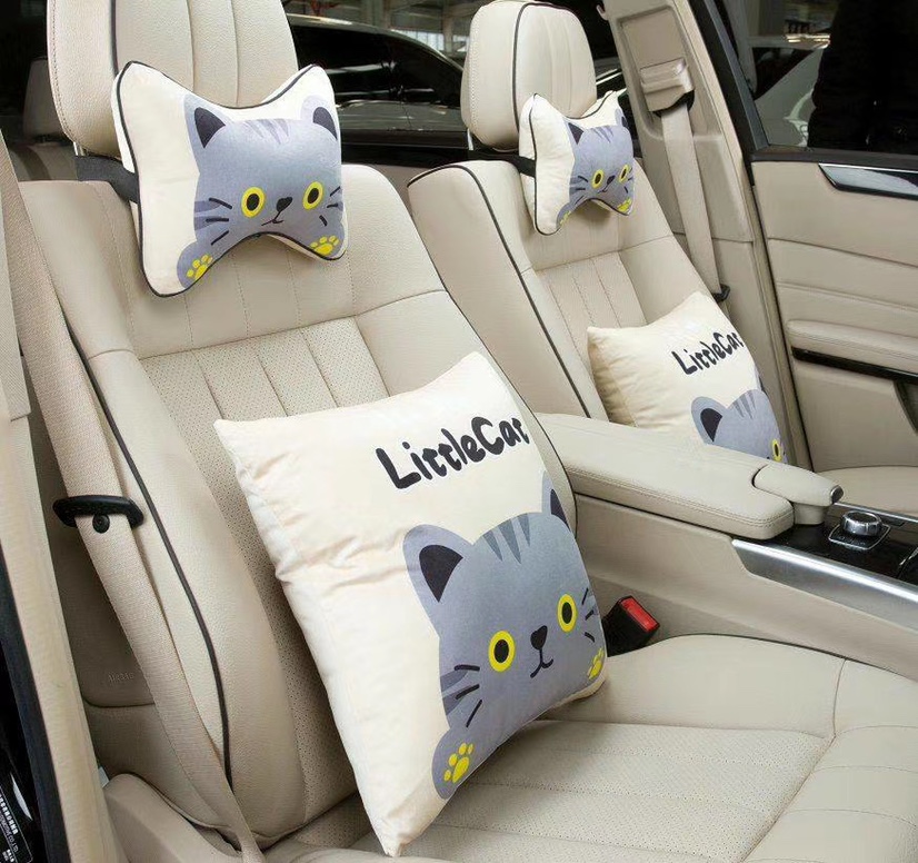 Car headpiece pillow - Cartoon set, professional automotive supplies, auto parts Specification image