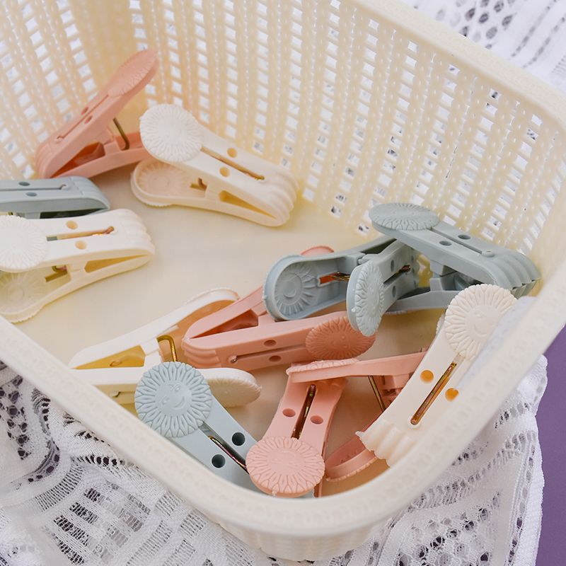 Non-Trace Windproof Clip Multi-Functional Clothes-Drying Clip 12 Plastic Durable Clip Manufacturers Direct Sales details Picture