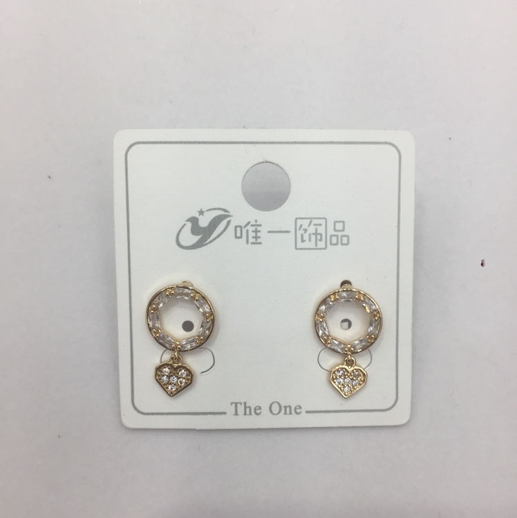 New zircon earrings in copper thumbnail