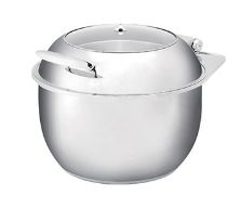 Multi-functional soup stove with a double-bottom circular glass cover: 530*490*380 detail image 1